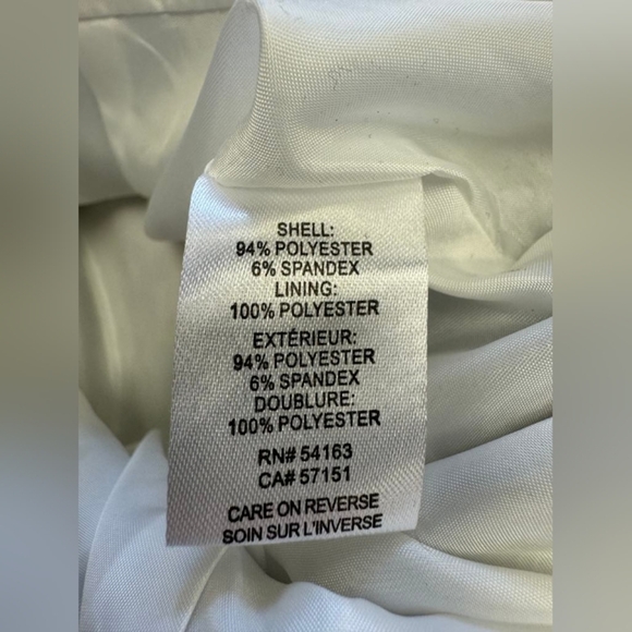 Karl Lagerfeld Dress EUC Midi Floral White Grey Sleeveless Size 6 - Picture 11 of 11